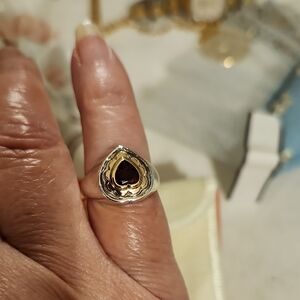 James Avery Silver and Gold Heart Ring